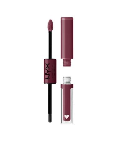 NYX PROFESSIONAL MAKEUP Shine Loud  Long-Lasting Liquid Lipstick with Clear Lip Gloss - Never Basic (Warm Burgundy) 19 Never Basic