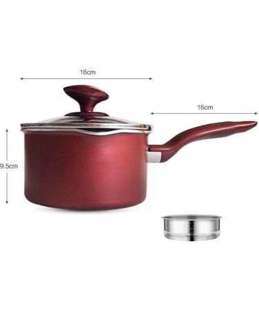 Nonstick Milk PanMilk Pan Cooking pots Non-Stick Milk Pan Multi-Function Steamer Set for Home Kitchen with Scale Label On The Inner Wall 16cm in Diameter - Buy Online on GoSupps.com