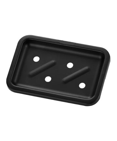 Ciieeo Bathroom Soap Holder Bathroom Soap Organizer Lipstick Case Soap Dish Holder Heart Shaped Rug Wall Soap Dish Soapdish Suction Cup Soap Holder Soap Rack Drain Rack Space Aluminum Black 12.6x8.4x3cm