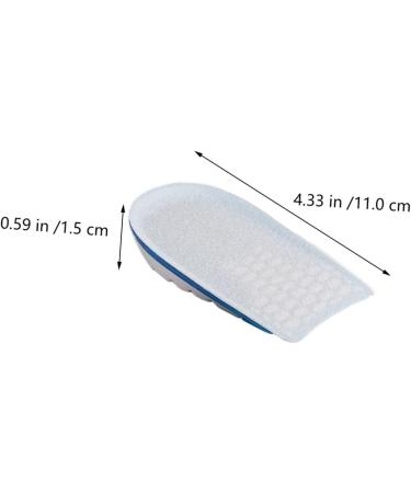 FRCOLOR Shock Absorbing Height Increasing Insoles for Men & Women - Comfort Shoe Lift Inserts for Heels - Blue 11x6.3x1.5CM - Buy Online on GoSupps.com