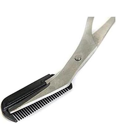 Professional Precision Eyebrow Trimmer with Comb - Non-Slip Shear Scissors for Men - Buy Online on GoSupps.com