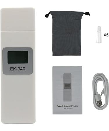 JondKeile USB Rechargeable Breathalyzer - High Precision Alcohol Test with LED Display, Portable & Professional Breath Alcohol Tester - Buy Online on GoSupps.com