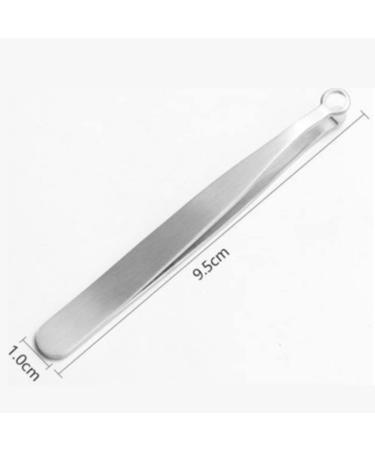 zutaa Universal Nose Hair Trimming Tweezers Stainless Steel Eyebrow Nose Hair Cut Manicure Trimming Makeup Scissors - Buy Online on GoSupps.com