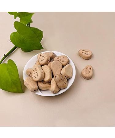 Wendysun 10pcs Cartoon Wood Teether: Natural Animal Gourd Baby Teething Toy Set - Buy Online on GoSupps.com