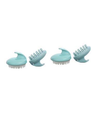 Fomiyes 4 pieces of hair shampoo massage devices for the scalp shampoo brush head skin massage devices scalp brushes hair scalp.