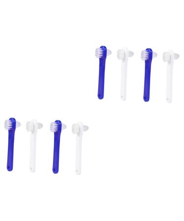 ABOOFAN 8 pieces denture brush denture brush denture cleaning brush toothbrush cleaner