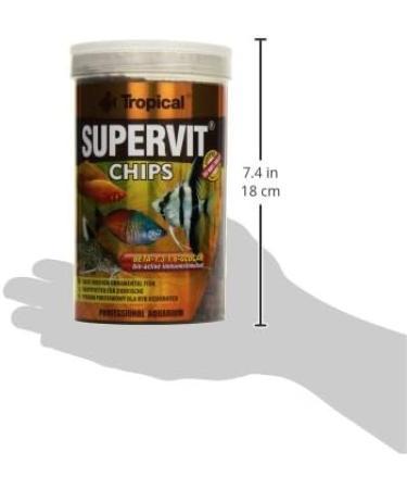 SUPERVIT Chips 1000ml / 520g - Basic food for ornamental fish in the form of chips - Buy Online on GoSupps.com