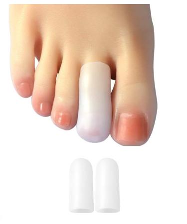 Mofun Digital Toe Caps x2 | Gel Toe Protection | Conditions & Softens | Protects Against Pressure & Friction (Small/Medium) Small/ Medium
