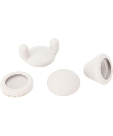 Angrek Muscle Massage Device Replacement Heads - 4 Mini Silicone Attachments for Deep Tissue Relief - Light Gray - Buy Online on GoSupps.com