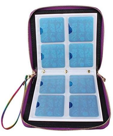 Buy Finger Angel 120 Slots Nail Stamping Case | Laser Style Nail Art Organizer with Double Zipper | International Shipping Available - Buy Online on GoSupps.com