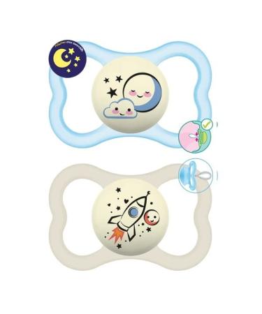 Fotopharmacy MAM Supreme Night 248S silicone pacifier (6-16 m) 2 pieces blue one size