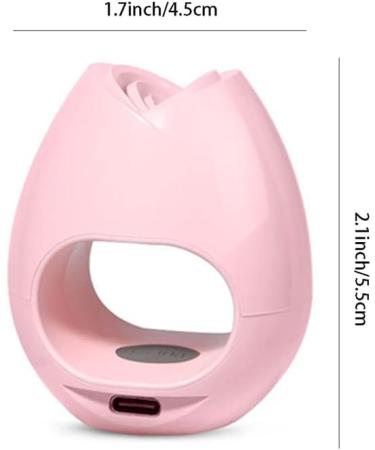 Mini Pink USB UV LED Nail Dryer 16W Portable Rose Shape Gel Nail Lamp | Button Model for Gel Nails Polish Manicure | Nail Art Tools Accessories - Buy Online on GoSupps.com