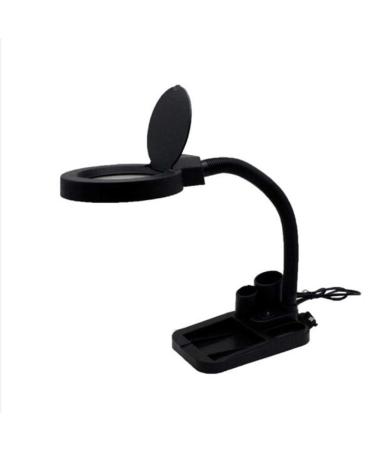 39LED 5X 10x Magnifying Glass Lamp: Daylight Bright Lighted Lens Utility Magnifier Light Height Adjustable Gooseneck for Desk Table Task Craft Jewelry Sewing Wor