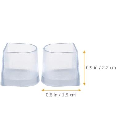 Healifty High Heel Protectors 16pcs - Clear Heel Stoppers for Wedding Shoes - 1.5x1.5cm - Buy Online on GoSupps.com