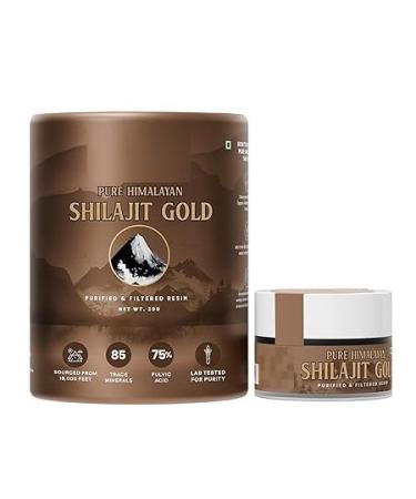 JEVR Original Himalayan Shilajit Resin 20g for Men and Women | Contains 24-karat gold leaf ashwagandha and safe museli | 85 trace minerals 100% Ayurvedic | for