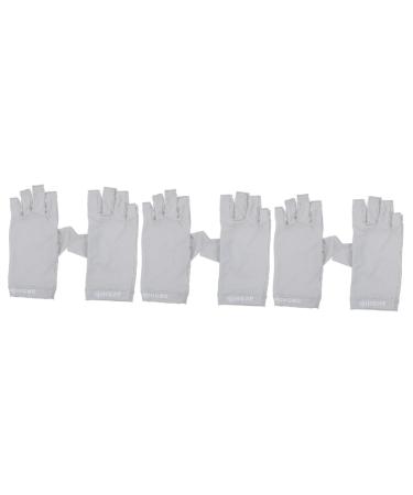 Beaupretty 3 Pairs Uv Gloves Womens Gloves Uv Nail Gloves Uv Protective Gloves Sun Protective Gloves Gel Nail Gloves Outdoor Hiking Gloves Gel for Nails Fabric Cool Gloves Women's Manicure