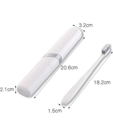 Mobestech Travel Toothbrush Holder - Protective Case for Adults | Portable Toothbrush Tube & Storage Box Gift - White - Buy Online on GoSupps.com