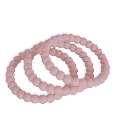 ohlivia | Janne teething ring set of 3 | Solid - Dusty Rose