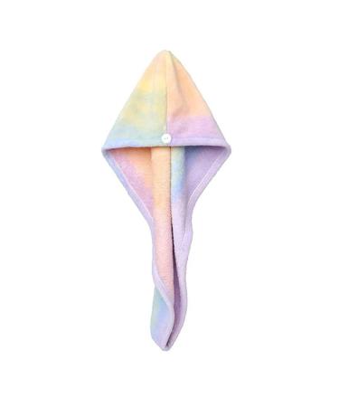 Shower Hair Drying Hat Cap Wrap Towel Multicolor Quick Dry Turban Colorful Bath Hair Towel(10 Pcs Pack)