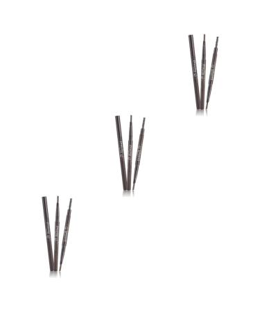 FOMIYES Eyebrow Brush 3pcs 2 1 eyebrow pen brow pencil eyebrow filler eyebrow pencils rotate eyebrow pencil Eyebrow