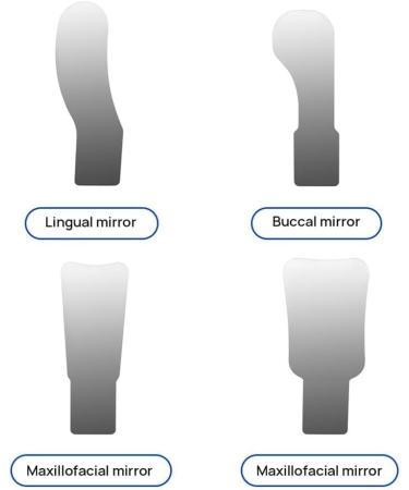 Kuuy Stainless Steel Dental Occlusal Photographic Mouth Mirror | Orthodontic Reflector & Oral Photoreflector for Dentistry - Buy Online on GoSupps.com