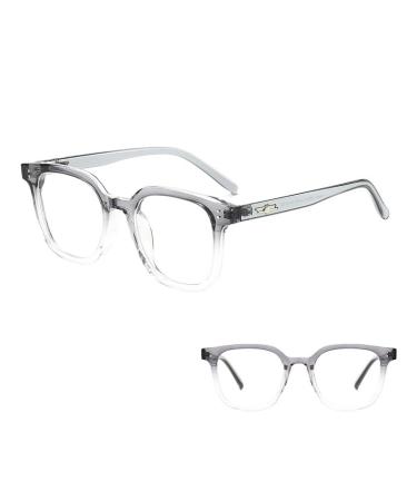 Anti Eyestrain Reading Glasses Large Computer Readers TR Frame Flat Light Mirror Anti Blue Light Blocking Eyewear 3.00 C4