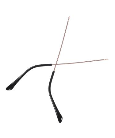 Plafope glasses 1 pair of schnapps glasses Brillen holder sunglasses arm legs glasses repair set glasses bracket replace exchange of brilliant parts component rose gold temple metal as shown 14.00x0.50x0.40cm