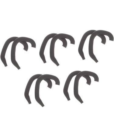 ULTECHNOVO 20 Pairs Newborn Ear Protectors - Silicone Ear Corrector Sticker Holders for Masks - Ear Savers for Protruding Ears - Black (4.4x3.6x0.4cm) - Buy Online on GoSupps.com
