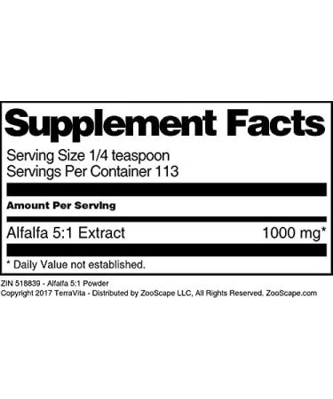 Alfalfa 5:1 Powder (4 oz ZIN: 518839) - 3 Pack - Buy Online on GoSupps.com