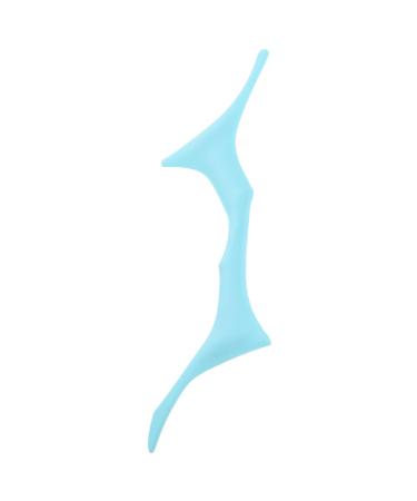 Ipetboom Brow Guide Template Eyebrow Shaping Stencil Eyebrow Shaper Auxiliary Supplies Eye Protection 17.3x5.9cm Blue