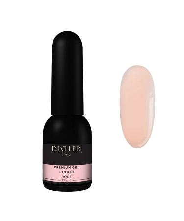 Didier Lab -Premium Rose Solid Builder Gel for Nails 10ml - Builder Gel in a Bottle for Extension - Nail Strengthener - LED UV Builder Gel for Nails - Nail Repair - Use with Nail Forms - Nail Hardener