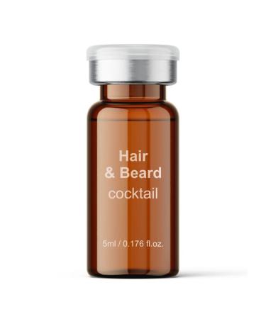 BB Shine Hair & Beard Cocktail 5ml - Sterile Microneedling Serum for Beard and Hair growth Made in EU - to stimulate hair growth & beard growth - Dermared Serum suitable for microneedling at home