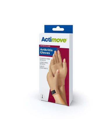 Arthritis Care Fingerless Gloves for Men & Women - X-Large Beige | Relief for Hand Pain Carpal Tunnel Rheumatoid Arthritis Tendonitis Neuropathy - Buy Online on GoSupps.com