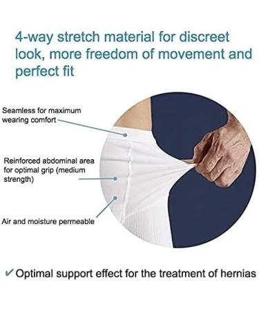 Corsinel Men's Boxer Shorts for Stoma & Hernia - Discrete Supportive Underpants Seamless Stretch Black 2X Large - Pack of 1 - Buy Online on GoSupps.com