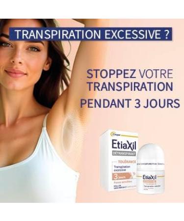  Etiaxil ETIAXIL - Deodorant Deodorant - Excessive Perspiration Treatment - Armpits - TOLERANCE - Effectiveness 3 days - 3x15 ml - Buy Online on GoSupps.com