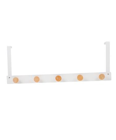 RORPOIR Door Hook Outdoor Towel Rack Towel Hanger Back Door Hanger Nordic Coat Hook Door Back Hook Nail 50X8cm White