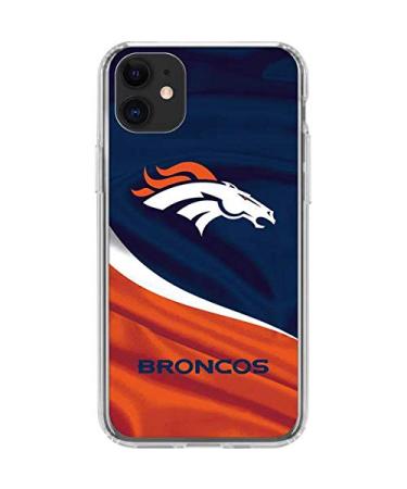 Skinit Clear Phone Case Compatible with iPhone 11 - Officially Licensed NFL Denver Broncos Design