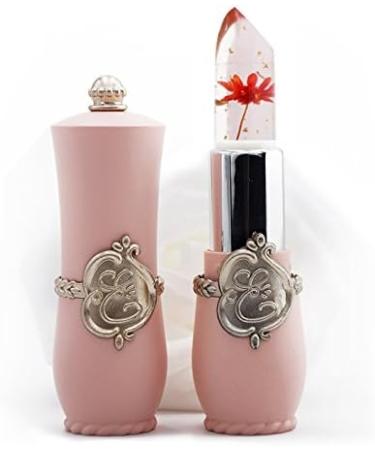 Sujurio Beauty Shiny Flower Crystal Jelly Lipstick Magic Temperature Change Color Lip Balm Makeup Red - Buy Online on GoSupps.com