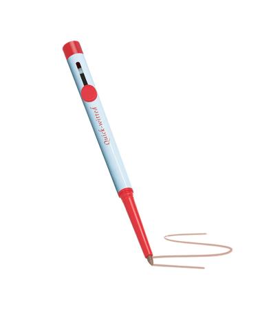 Byuexhp Lipstick long lasting with brush lip liner pen with plumping effect for women girls students photo shoot wedding party office Christmas travel birthday Foggy milk gray