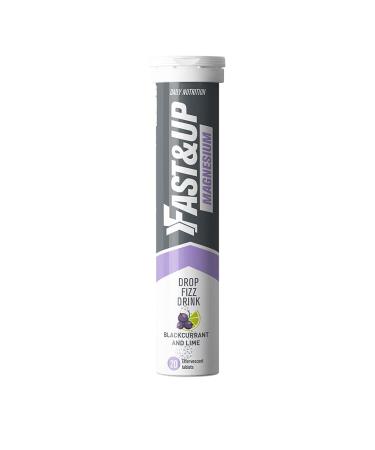 Fast&Up Magnesium - 300mg Magnesium & 10mg Zinc - 20 Tablets - Refreshing Blackcurrant & Lime Flavour 20 Count (Pack of 1) - Buy Online on GoSupps.com