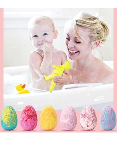Buy Queta Dinosaur-Egg Bath Bombs for Kids - Natural Additive-Free Foam Bath with Essential Oils - Perfect for Swimming Pools (Pink Box) - Buy Online on GoSupps.com
