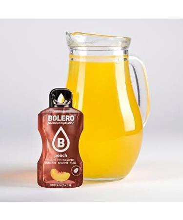 Bolero PEACH 24x3g | Sugar Free Powdered Juice Sweetened with Stevia + Vitamin C | for Kids & Sports | Gluten Free Vegan | P - Buy Online on GoSupps.com