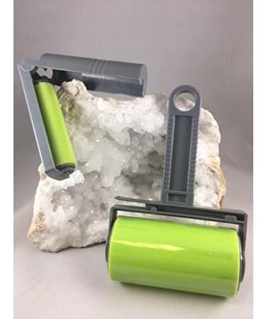Best Sticky Gel Lint Roller Cleaner | Washable Pet Hair Remover Set | Reusable for Clothes & Car Seats - Green - Buy Online on GoSupps.com
