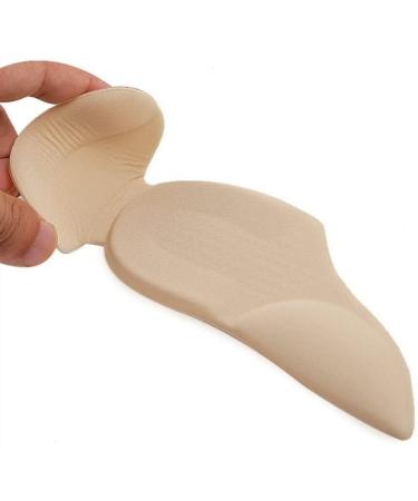Premium Heel Cushion Inserts for Men - Anti-Wear PU Comfort Breathable Support for Plantar Fasciitis & Pain Relief - Flannel Apricot Medium - Buy Online on GoSupps.com