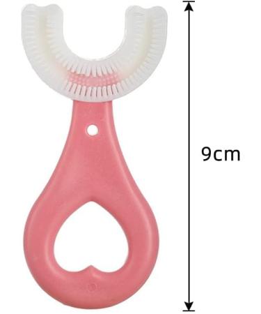 LandVK U-Shaped Silicone Toothbrush for Kids 2-6 Years - Pack of 2 (Multicolor) | Manual Whitening & Mouth-Cleaning Brush - Buy Online on GoSupps.com