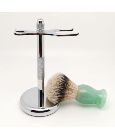 Lefeda Simply Men's Stainless Steel Razor Brush Set | Fashionable Silver Shaving Essentials for a Perfect Shave - Buy Online on GoSupps.com