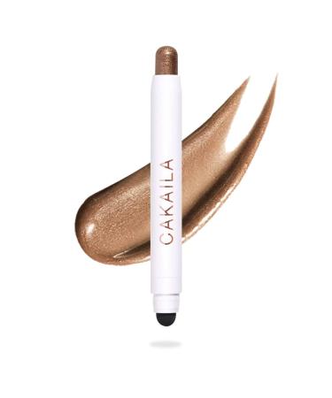 Go Ho Shimmer Cream-to-Powder Eyeshadow Stick 2 in 1 Eyeshadow Pencil Crayon Eye Brightener Stick Smooth Easy To Color Waterproof 04 Taupe Shimmer