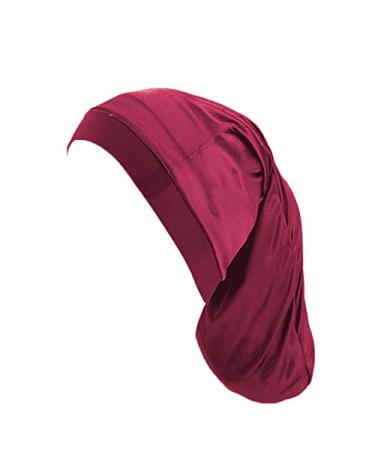 Unisex Spandex Satin Dreadlocks & Braids Cap 3 Pack - Night Sleeping Head Covers (Wine+Grey+Black) - Buy Online on GoSupps.com