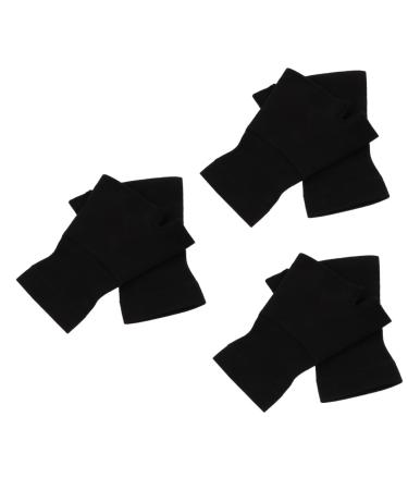 Mobestech 3 Pairs Wrist Gloves Brace Fingerless Gloves Wrist Protector Elastic Compression Gloves Gloves Wrist Gauntlets Women's Warm Gloves Carpal Tunnel Gloves Bracket Elasticity