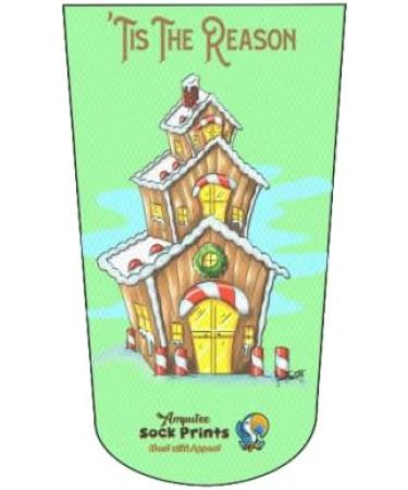 Amputee Stump Sock - Gingerbread House Design | 3Ply Mntgren V1 Sock - Buy Online on GoSupps.com